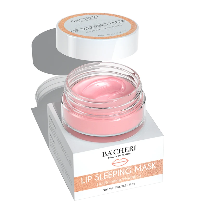 

OEM ODM Wholesale Private Label Custom Moisturizing Sleeping Overnight Exfoliating Deep Clean Pink Lip Mask Lip Balm