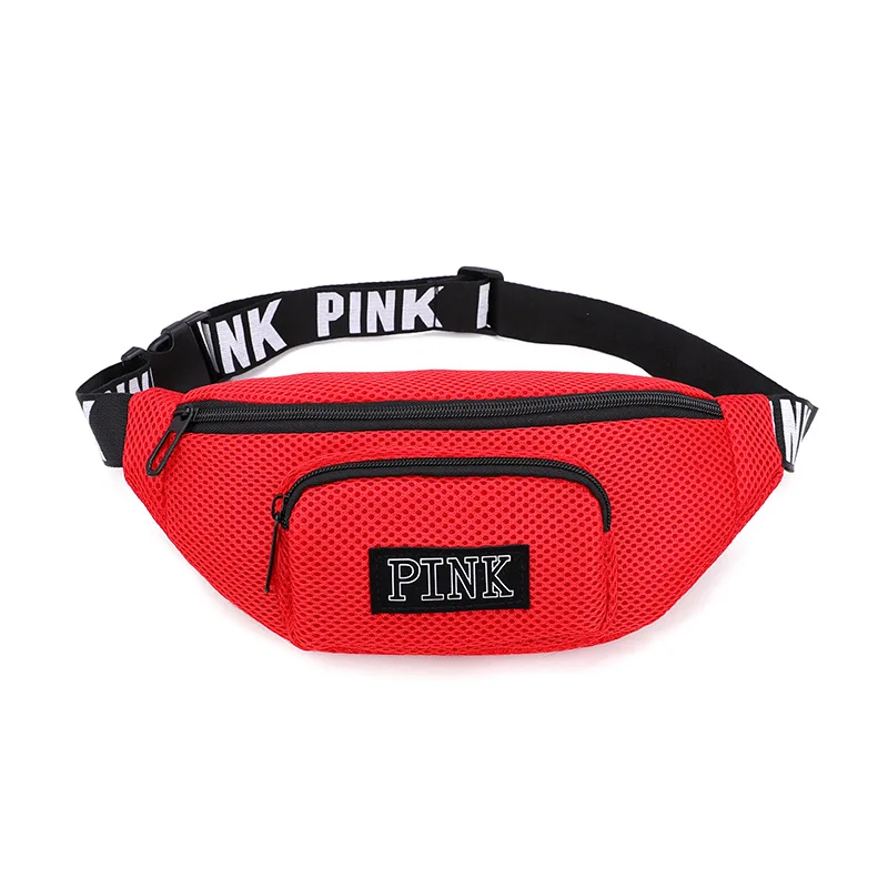 

Wholesale Custom Logo Pink Mesh Waist Bag Sports Fanny Pack Mobile Phone Gym Fitness Travel Pouch Outdoor Adjust Belt Chest Bags, Yellow,black,orange,rose red,pink,green,purple,red,blue,gray