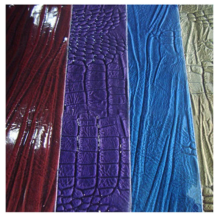 Newest Crocodile Metallic Embossed PU Bag Leather