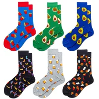 

custom crazy novelty work colorful cotton sport crew happy socks men