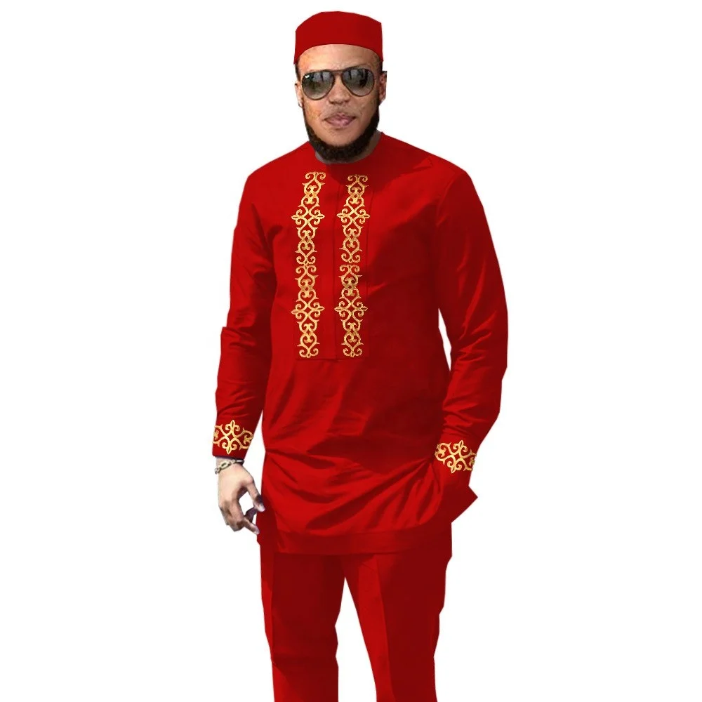 

Wholesale Luxury Wax Cotton Casual Suit Clothing For African American Men