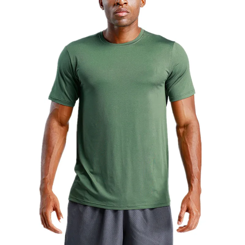 

Hot Sell Men O-neck Short-sleeved Moisture-Absorbing and Sweat-Wetting T-Shirt, Picture