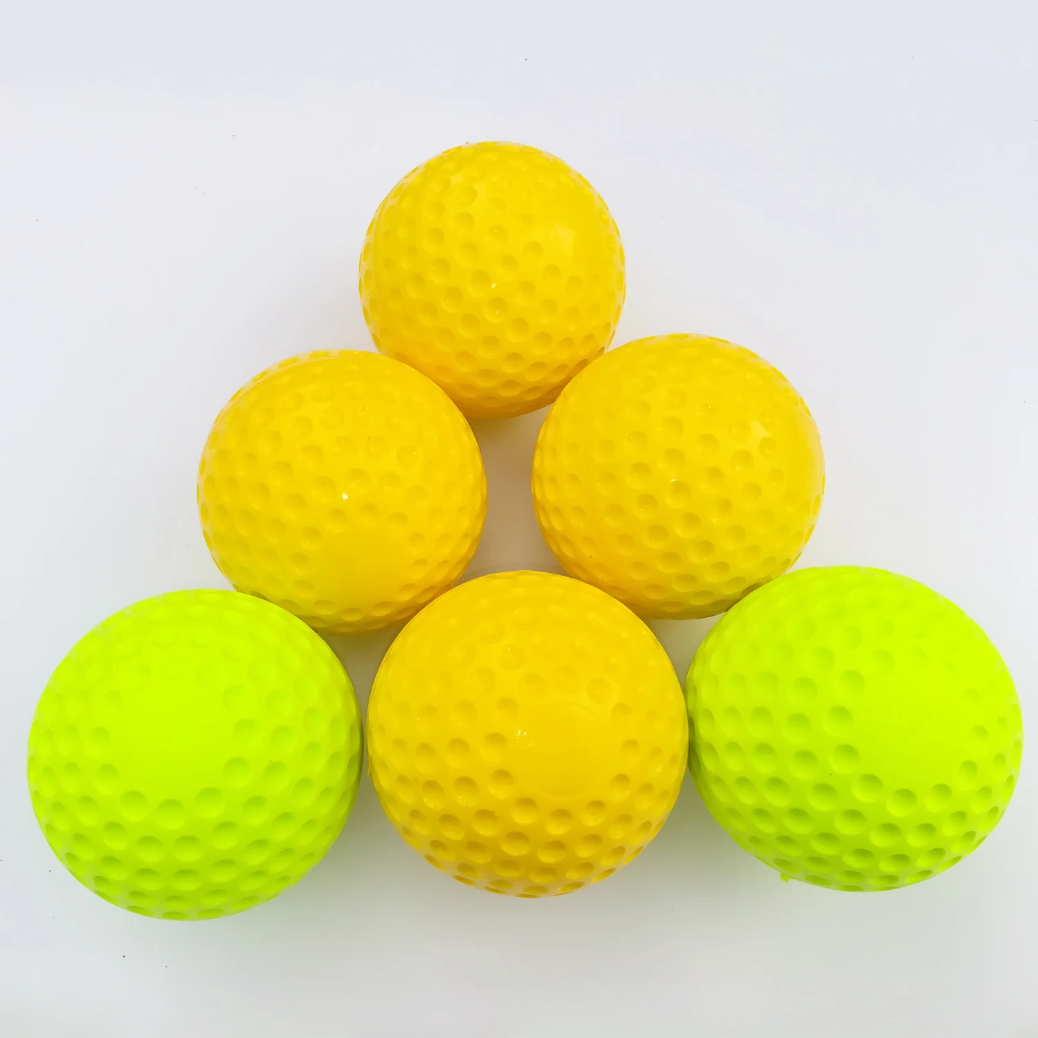 

12'' Yellow Dimple training Pitching Machine Softball Ball, Yellow or green