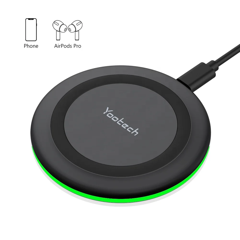 

Yootech Wireless Charger Qi-Certified 7.5W Wireless Charging Compatible with iPhone XS MAX/XR/XS/X/8/8 Plus, Black