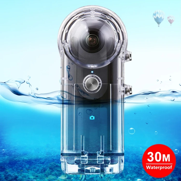 

PULUZ 30m Underwater Waterproof Housing Protective Case for Ricoh Theta S Theta V Theta SC 360 with Buckle Basic Mount