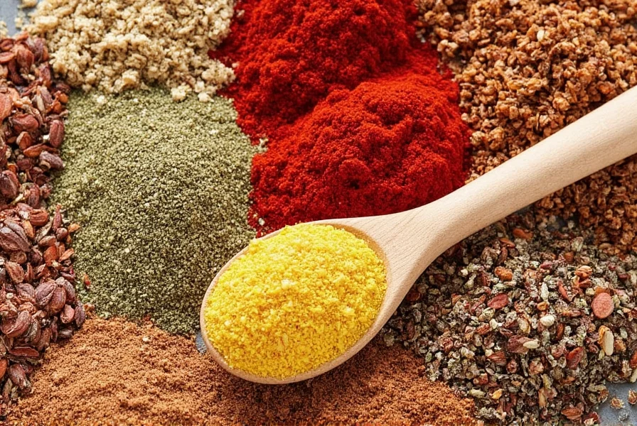 Flavor pairing chart showing which seasonings go best with different proteins