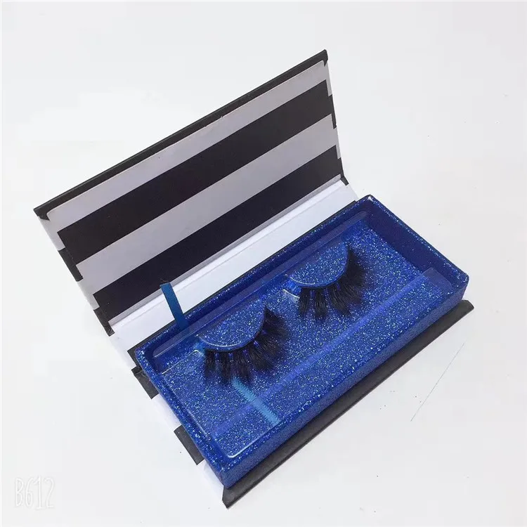 

3D Faux Mink Eyelashes False Strip Cotton Band Reusable Lashes Best Quality Logo Design Box Customizing Direct Factory Supply