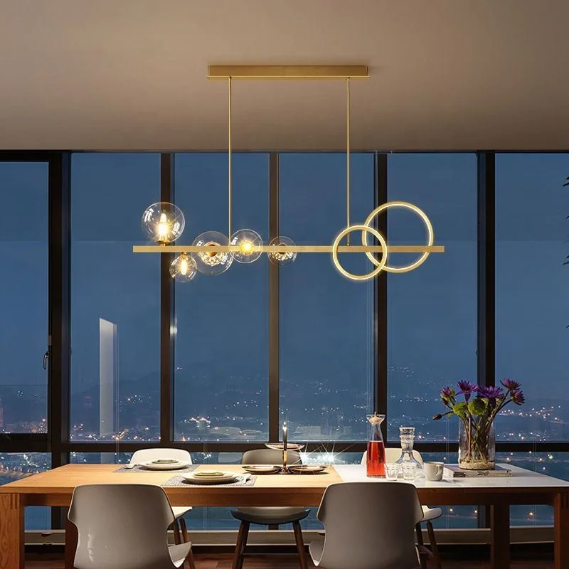 

Project Salon Hotel Restaurant Creative Glass Ball Pendant Light For Living Room