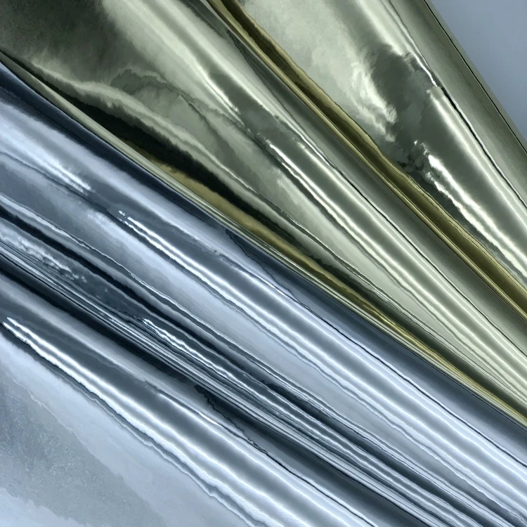 Shiny Luxurious Metallic Color Shifting Iridescent Microfiber Leather Eco-Friendly Synthetic Faux Leather Upholstery Costumes