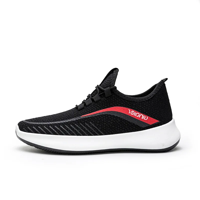 

Anti-Slippery low price black white custom logo cheap spring daily wear outdoor sport shoes men sneakers running gym shoes, White black