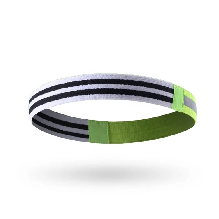 

Night light reflective running sweat belt Yoga Fitness Hairband TD-1042, Pink, green