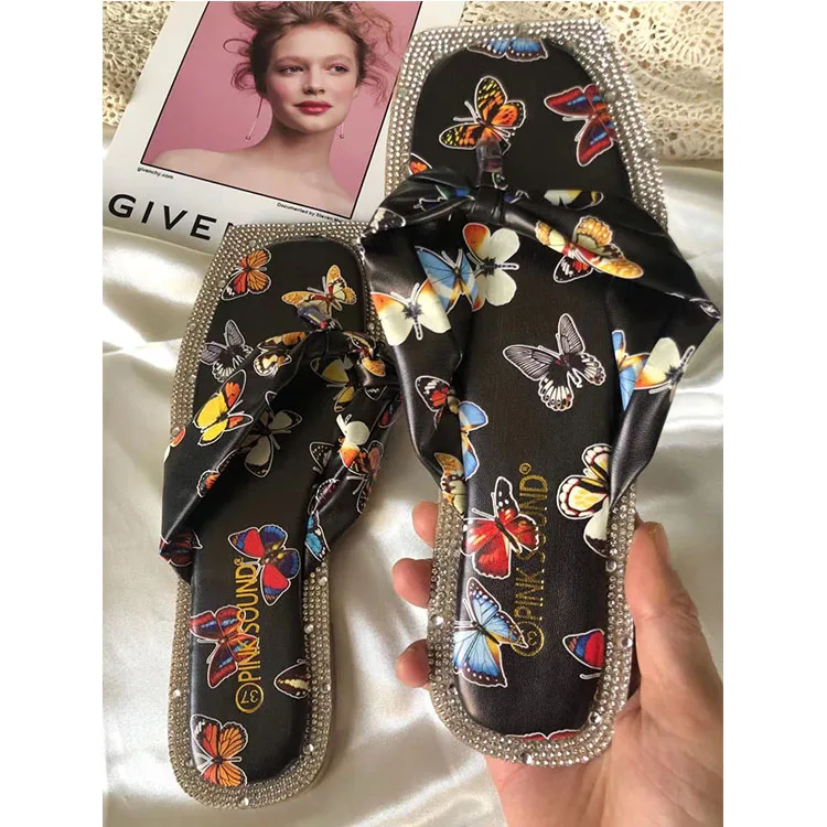

Wholesale Bow Slip On Flat Casual Women Sandals