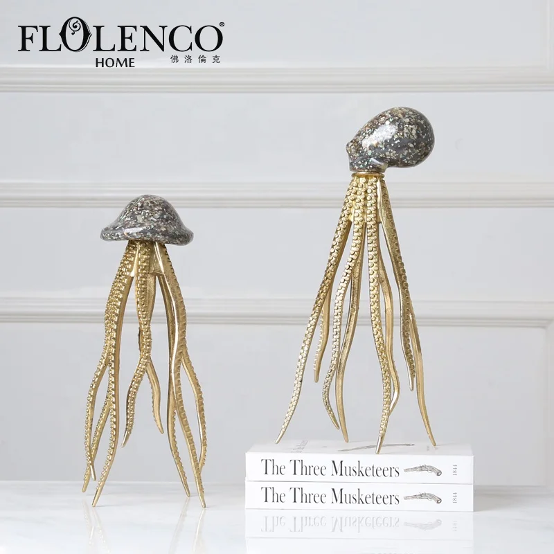 cheap octopus shape luxury ceramic ornament decoration home