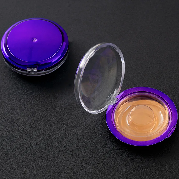 

Factory direct sale round color bottom transparent lid eyelash box round box