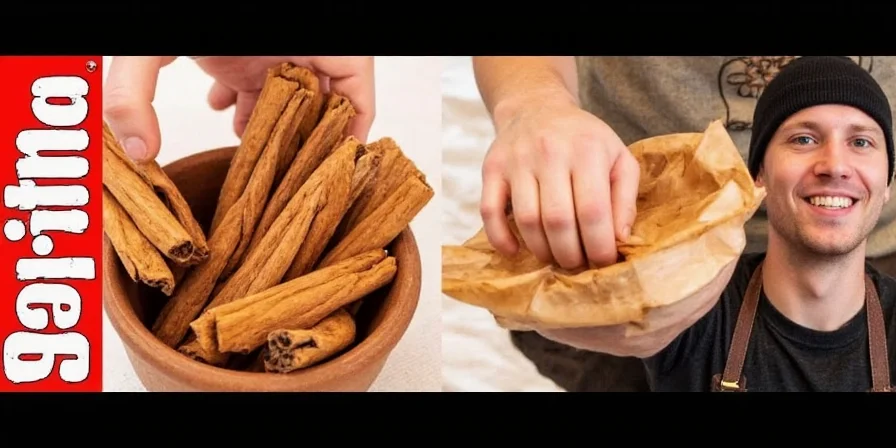 Spice rack featuring homemade ground cinnamon