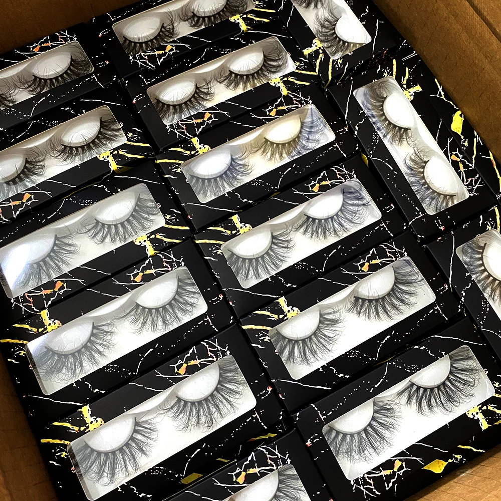 

Natural Mink Lashes Luxury Wholesale Vendor Wispy 3D Eyelashes Natural Strip Mink Lashes