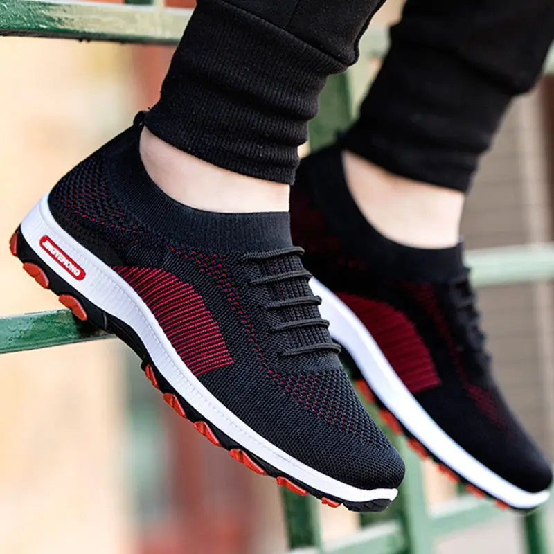 

Good Quality Factory Direct Fly Knitted Chinese Sport Shoes Men Original