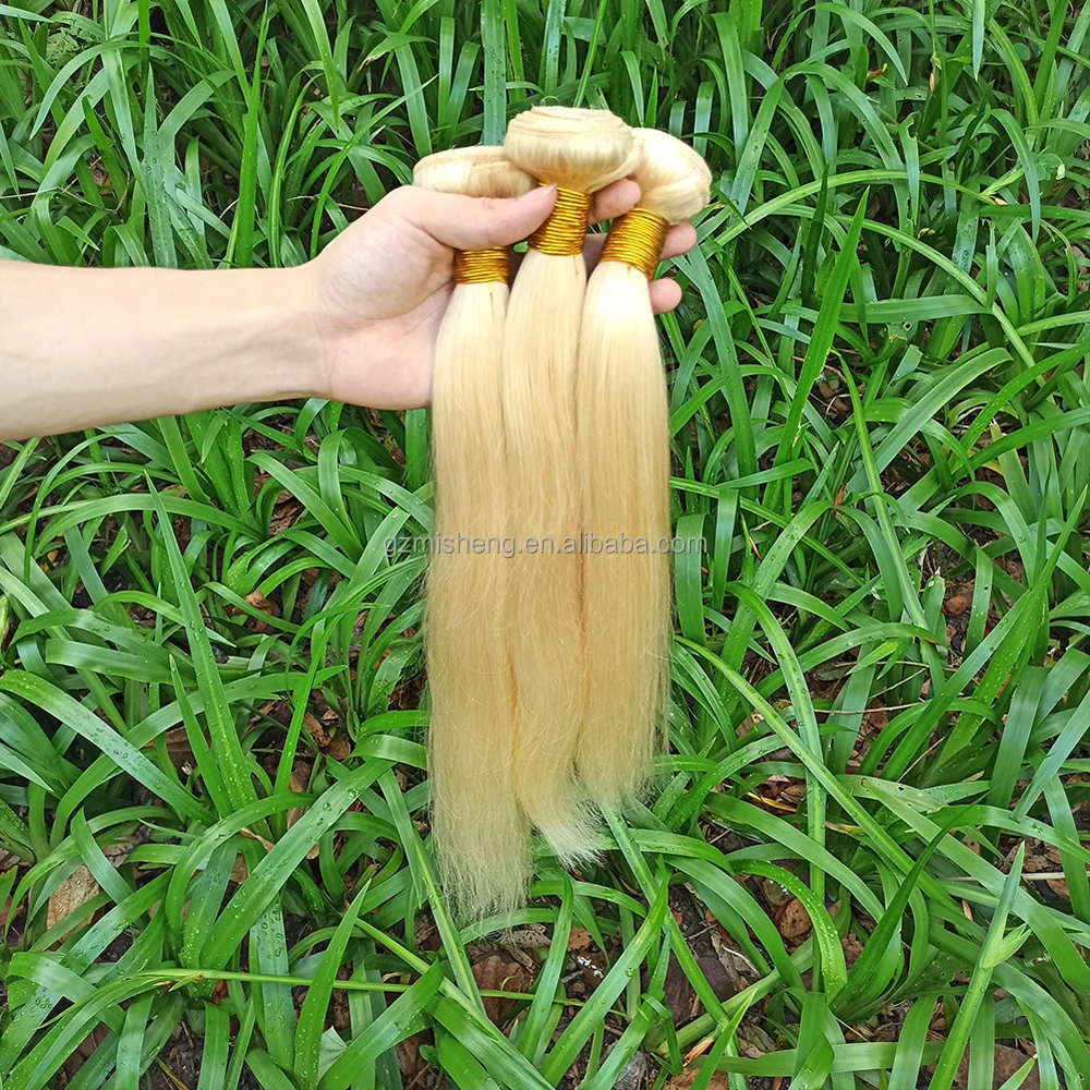 

Factory Cuticle aligned hair wholesale 10a unprocessed 613 virgin human hair bundles vendors mink brazilian hair, 613 blond