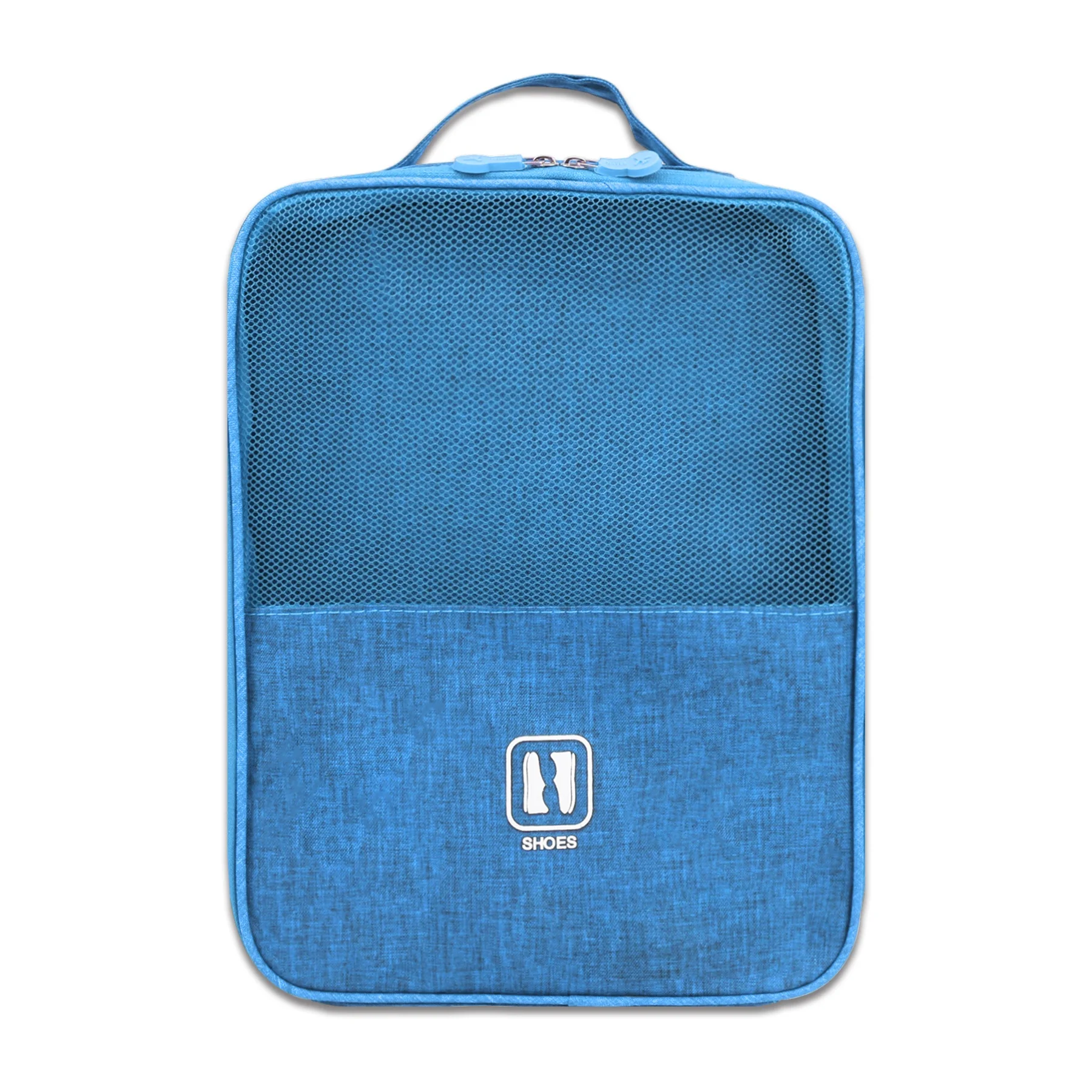 

China Manufacture Cheap Price 300D Polyester Colorful Compact Travel Shoe Bags with Wheel