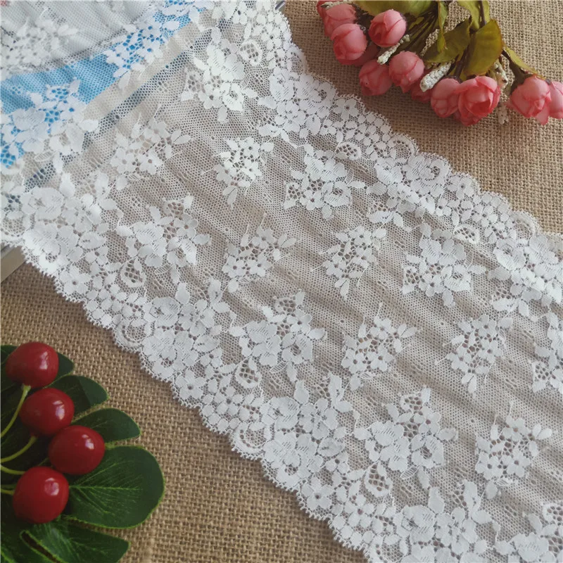 

E3196-1 20.5cm Elastic Elastic Lace DIY Clothing Accessories Cloth Decoration Curtain Decoration, Customizable