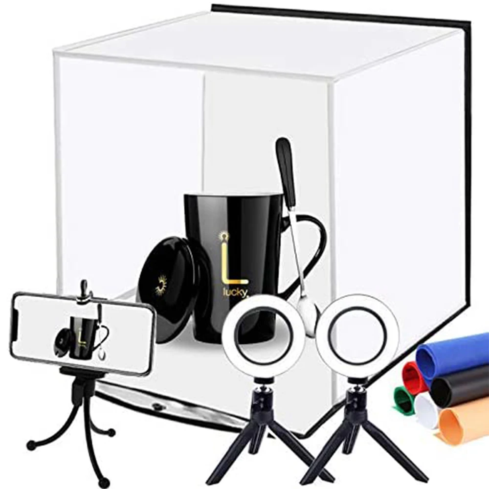 

2021 New Updated 30cm Square Shed With 6 Inch Soft Plyo Box Photo Light Soft Lighting Box