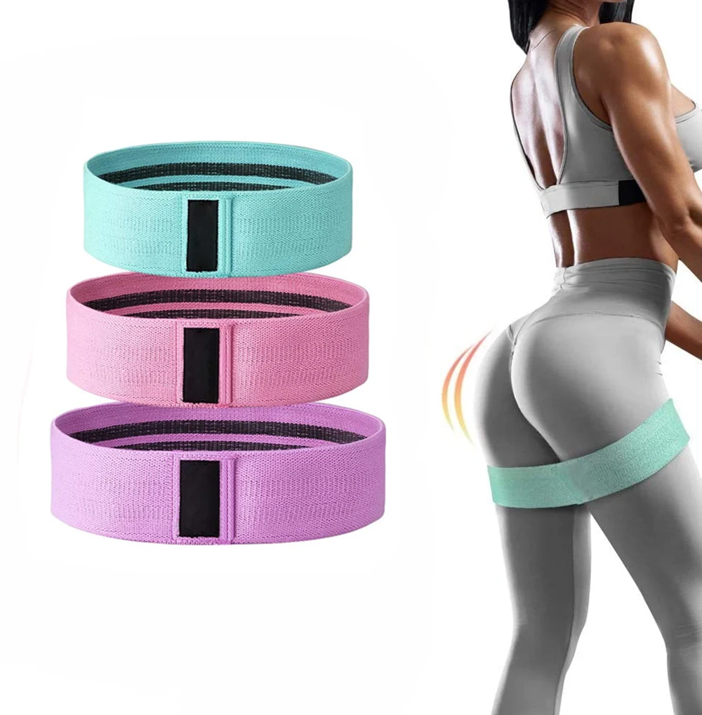 

Light/Medium/Heavy Exercise Booty Resistance Bands for Legs and Butt, Black,green,blue,pink,purple,gray,red