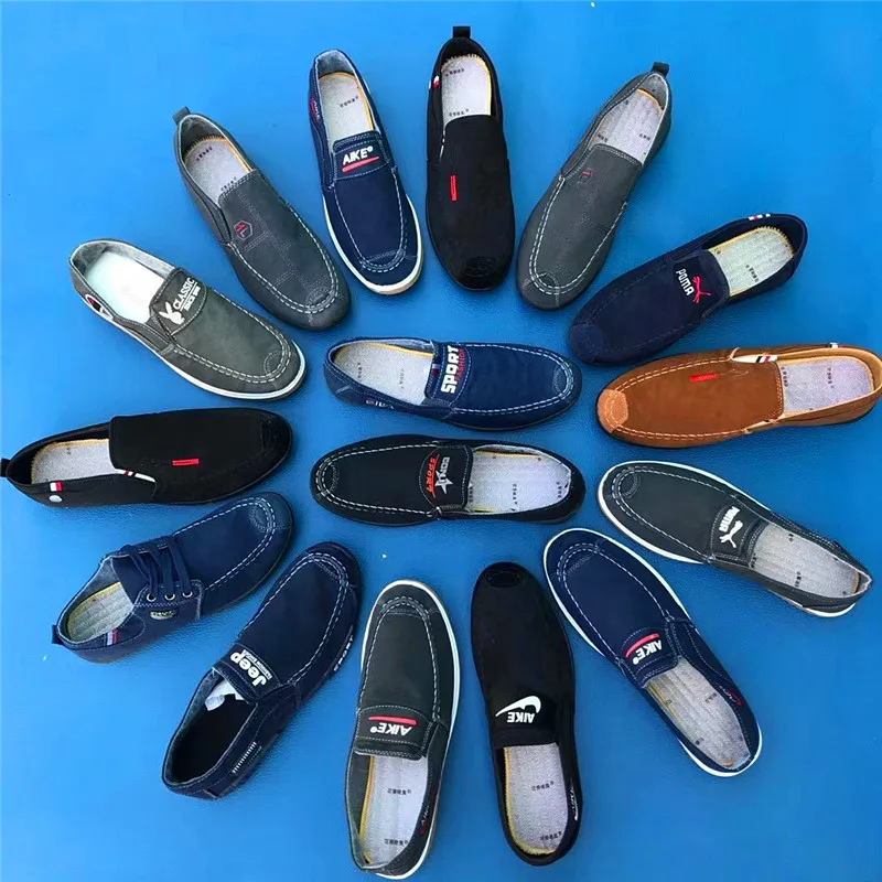 

Wholesale men's casual fashion shoes walking canvas shoes cheap men's shoes