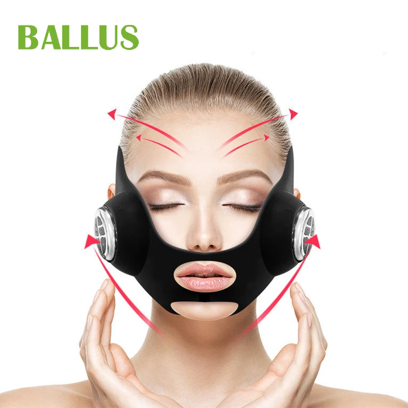 

V Shape 2023 Slimming Chin Led Mask EMS Microcurrent Beauty Facial Neck Lift Massager Device Band Tapes Face Lifting Machine