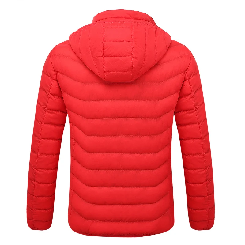 
Casual Red Winter Jacket Men Waterproof 