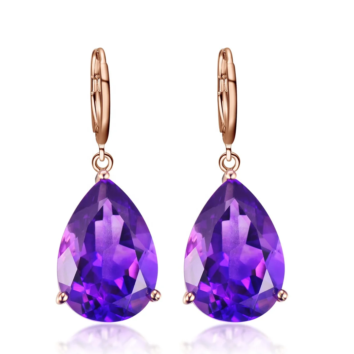 

Women Jewelry Purple Women Earrings Retro Fine Engagement Jewelry gift, Customized color