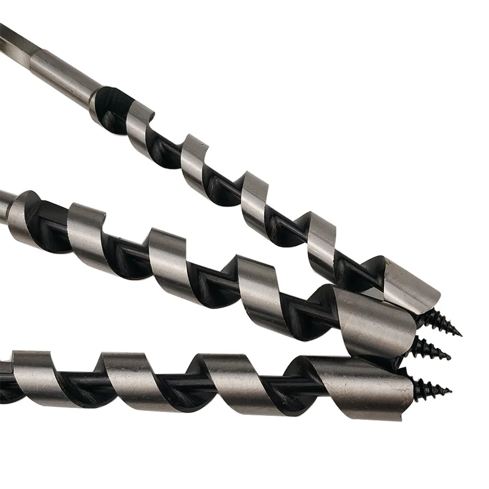 Hex Shank Screw Point Self Feed Wood Auger Drill Bits For Wood Deep