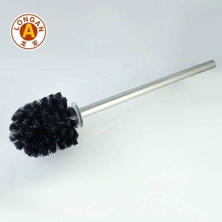 Free Sample Disposable PP Handle Stainless Steel Toilet Bowl Cleaning Brush Holder Black Brush Head Eco-Friendly Hot Sale China