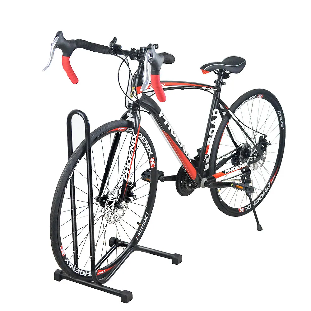 

MTB Bicycle Portable Floor Storage Bike Hanger Parking Rack, Black,white