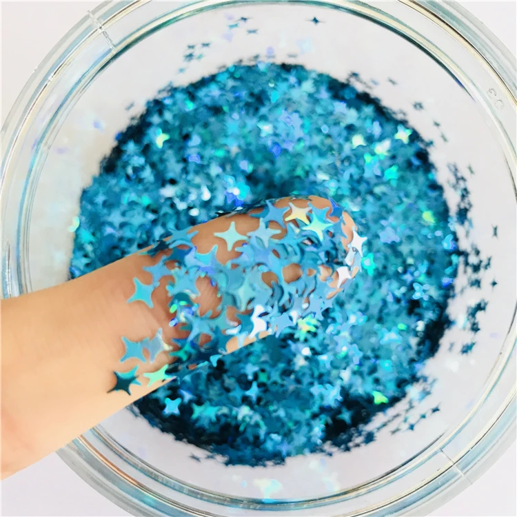 

2019 popular star shape glitter flake decoration and celebration use
