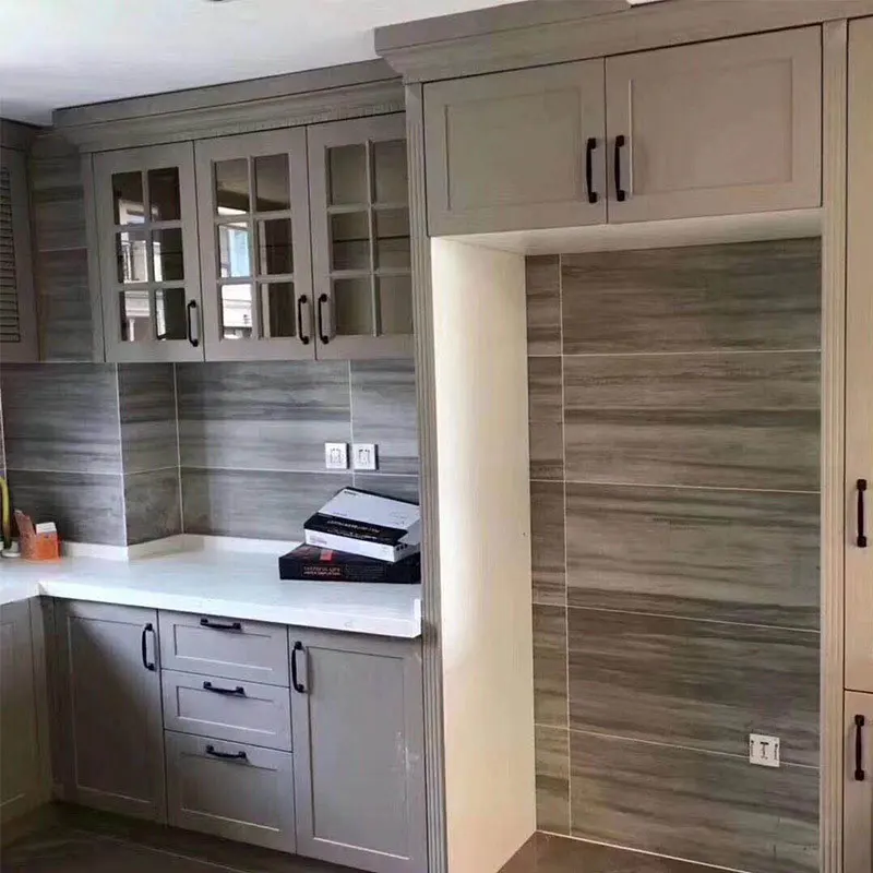 Custom kitchen furniture overall cabinets American solid wood multilayer cabinet whole house custom home overall kitchen cabinet