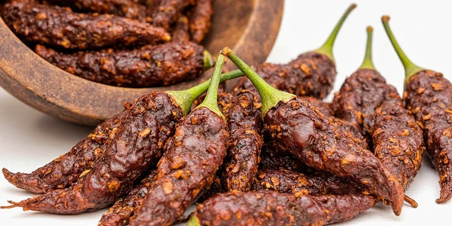 Overview of chipotle peppers in a bowl