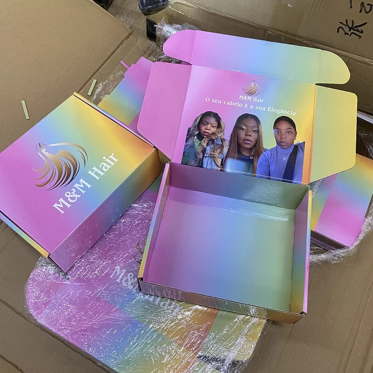 Custom Colored Mailer Paper Box for Shipping Clothing Shipping Box and for Makeup Products