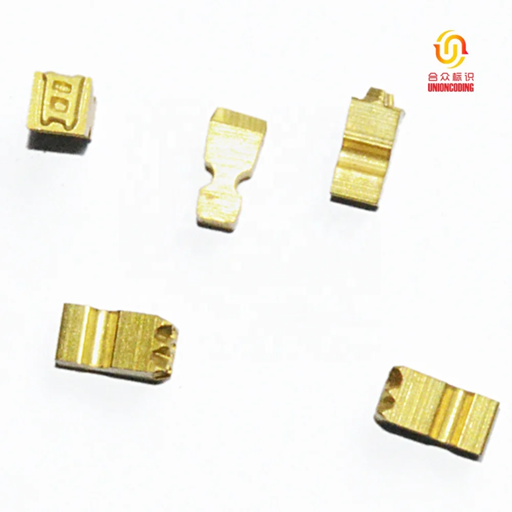 

Brass Letters and Number fonts digit for hot stamping foil hot ink roll coding machine to print date and batch number