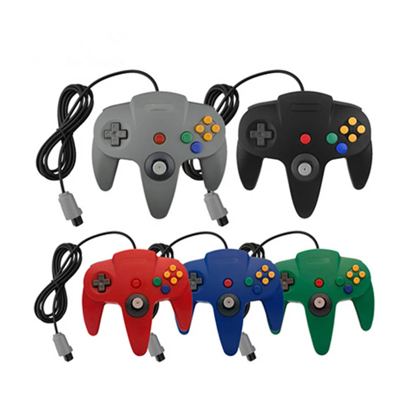 

N64 Controller Gamepad Joystick Long Wired Joypad for Classic 64 Consoles Games N64 Port Interface