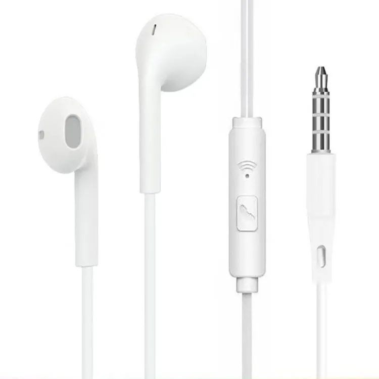 

china low price 3.5mm wired earphone headphone Mobile Phone Earphone 1.2m headsets with mic wired earphone