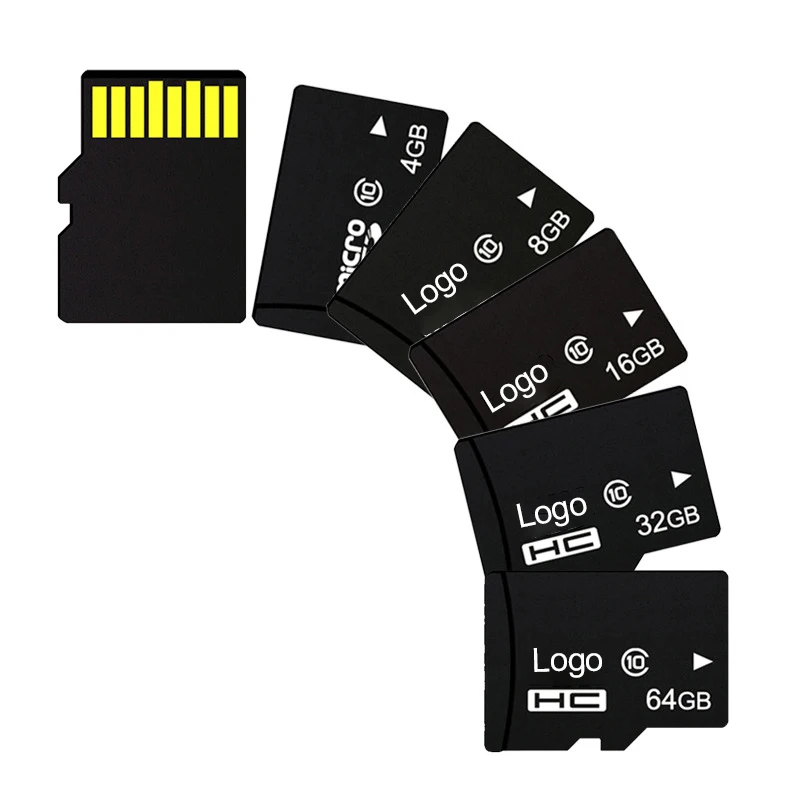 

Custom LOGO High Speed Mobile Phone Memory Card 2Gb 16Gb 32Gb 64Gb 128Gb Class10 Memory Card, Black