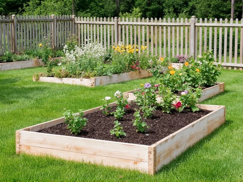 Michigan raised garden bed with frost protection