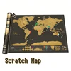 Scratch Off World Map World Poster Personalised Travel Tracker Map Detailed Map of The World with Capitals, States, Cities,