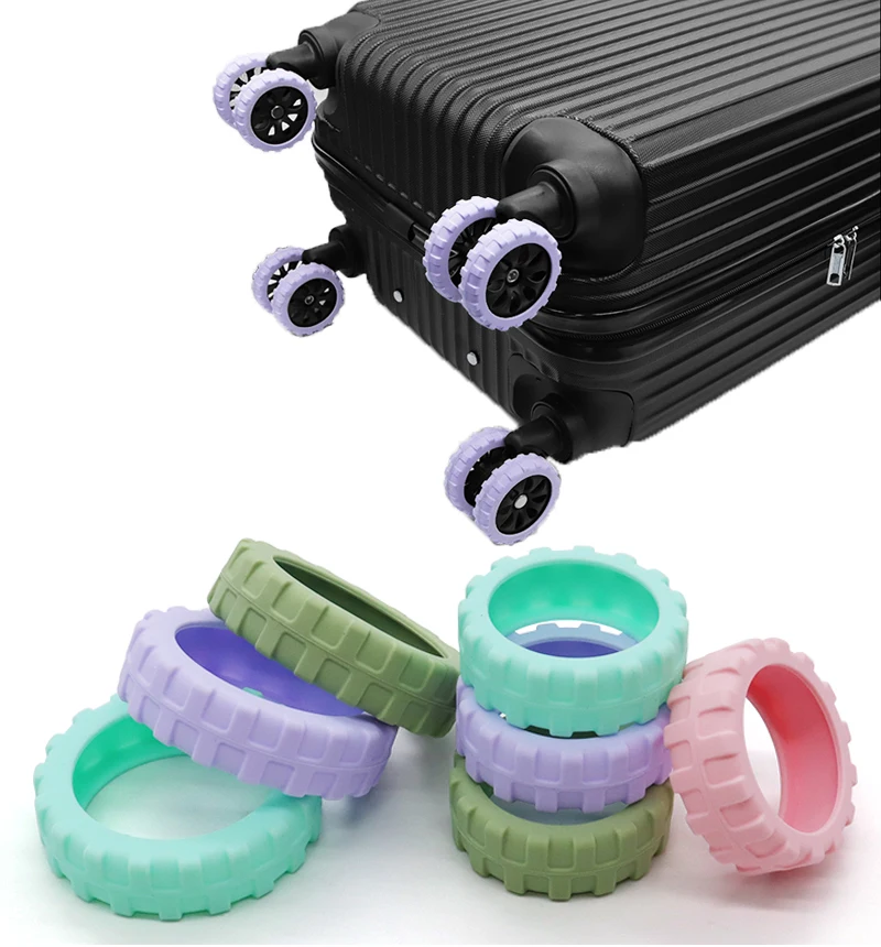 

Luggage Wheel Covers Suitcase Wheel Protectors Anti-Wear Noise-Absorbing Silicone Covers for Luggage Caster