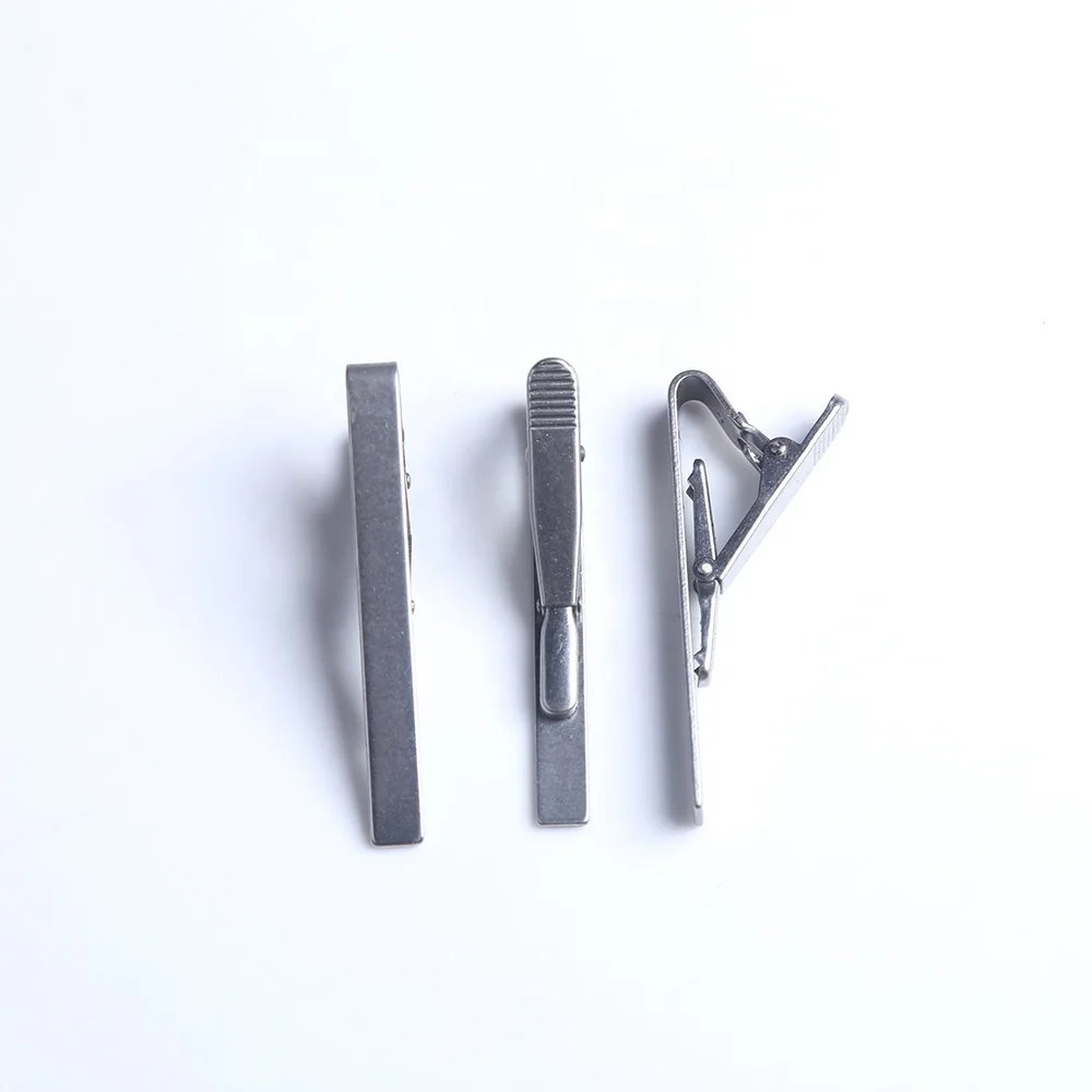 

Silver Men Stainless Steel Blank Tie Clips with Customized LOGO, Origin of stainless steel