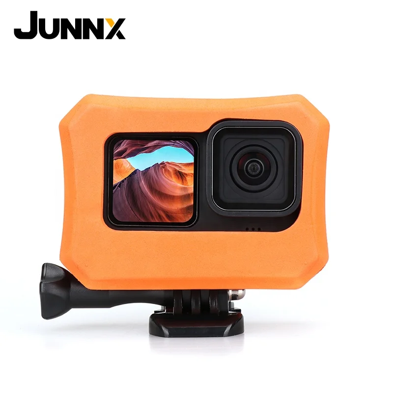 

Junnx For Gopro hero 9 action camera Orange EVA Floaty Protective Case Cover for Go Pro Accessories Floating Housing for Surfing