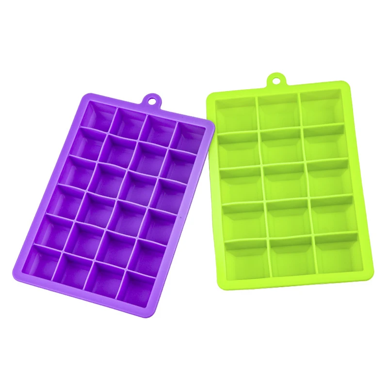 

Amazon High Quality Easy Release Ice Jelly Pudding Maker Mold 21 Cavity Ice Cube Trays with Lid Silicone Ice Tray Molds