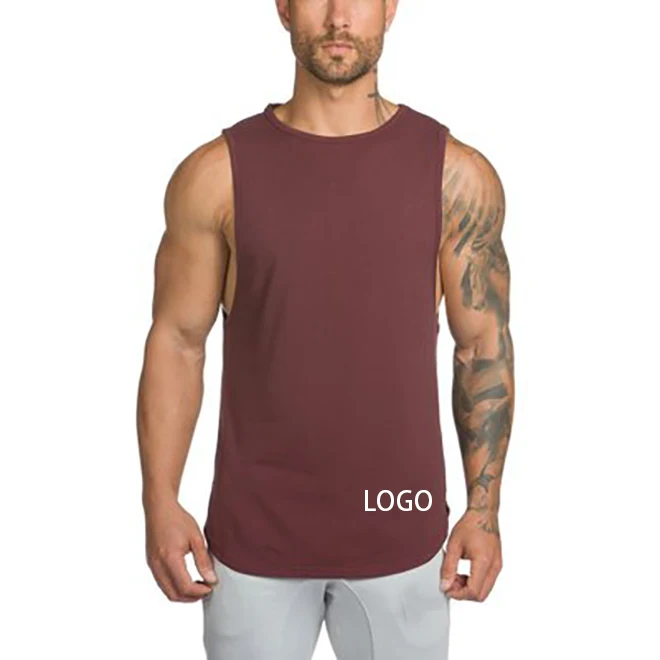 

Wholesale man tank top manufacturer supplier factory price gym tank tops fitness vest sports casual singlets, Customized color