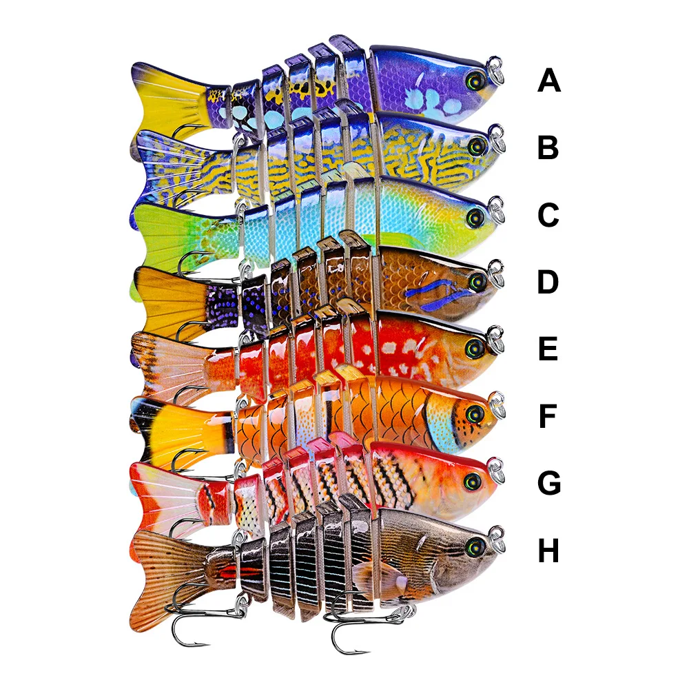 

Big Game Shad Jointed Lures Swimbait Pesca Fishing Wobblers swimbait bass pike Fishing Lure, Multi-color