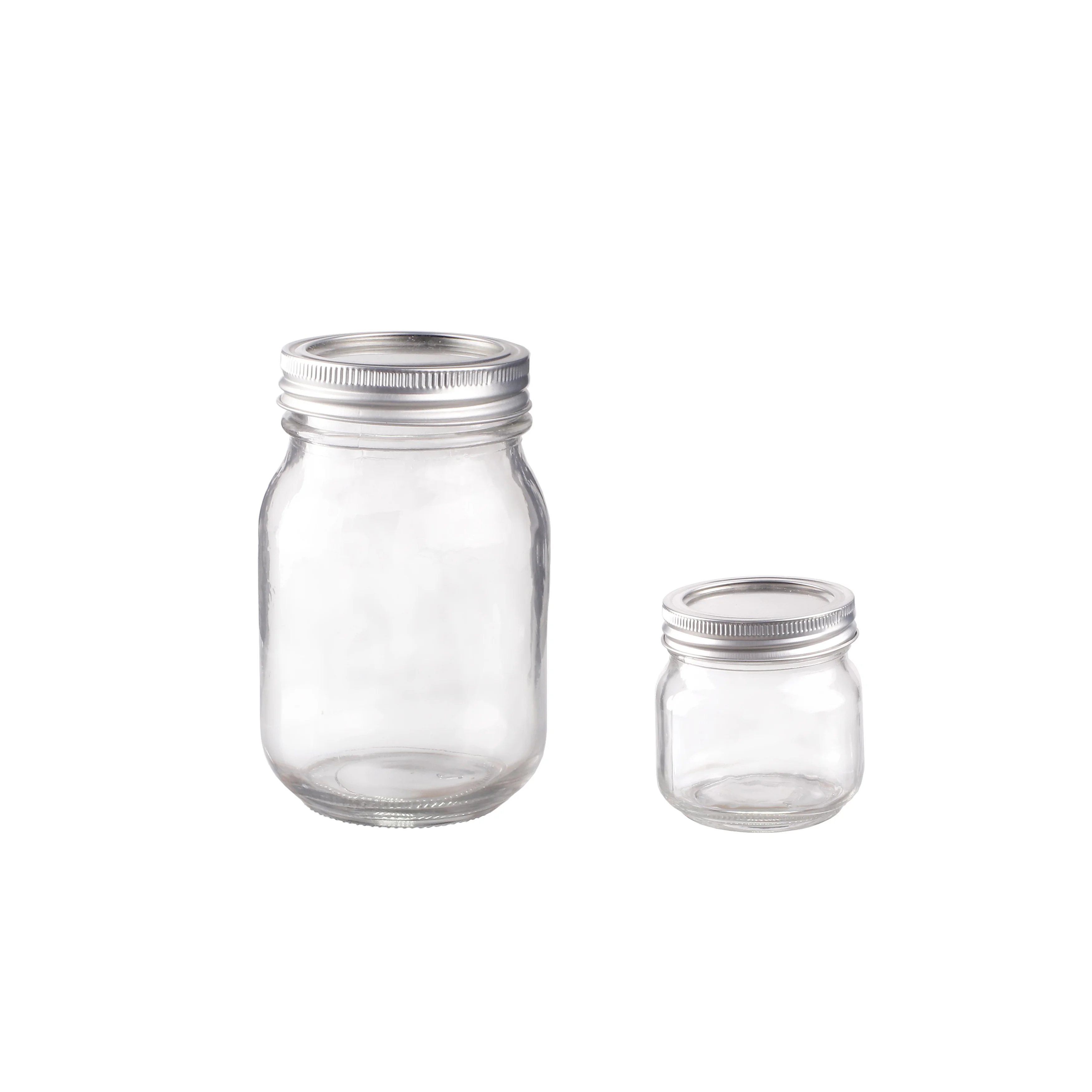 

Glass Jar Supplier Wholesale Wide Mouth Mason Jars 8 oz 16 oz Glass Jar with Lid, Transparent